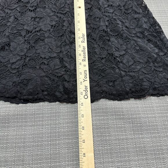 Black Lace Corset Bust Mini Dress Medium‎ Coquette Y2K Lingerie Style Slip - Picture 10 of 12